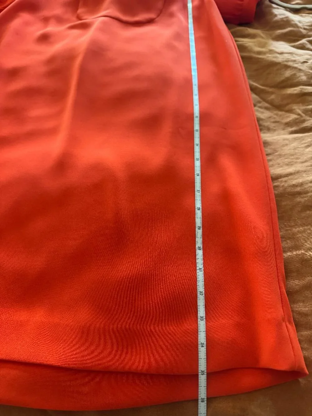 J.Crew Red Short Sleeve Split Neck Shift Dress Size 4